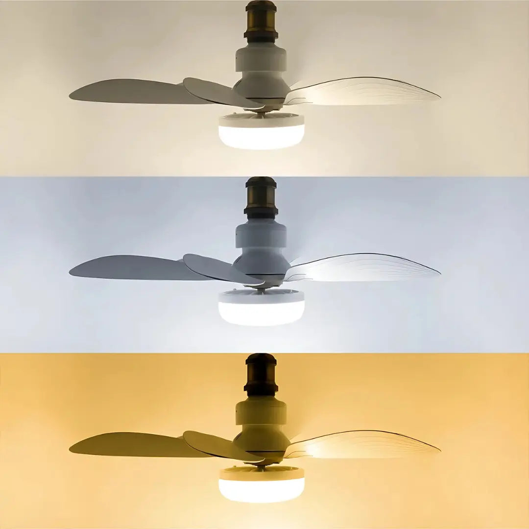 Ventilador de Teto Flower Fan Light com Lâmpada LED - 6 Hélices