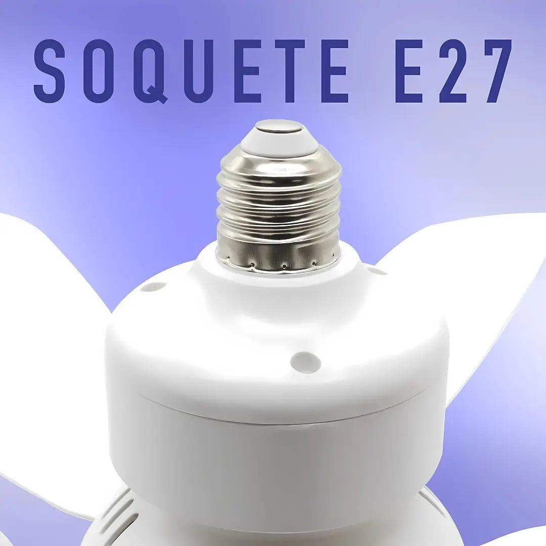 Ventilador de Teto Flower Fan Light com Lâmpada LED - 6 Hélices